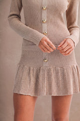 JOVIE LUREX KNIT MINI DRESS