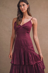 MAKENNA RUFFLED MAXI DRESS