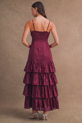 MAKENNA RUFFLED MAXI DRESS