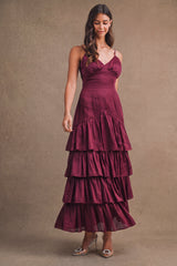 MAKENNA RUFFLED MAXI DRESS