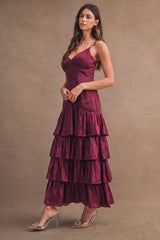 MAKENNA RUFFLED MAXI DRESS