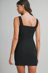 CHIARA FITTED SLEEVELESS DRESS