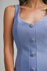 CHIARA FITTED SLEEVELESS DRESS