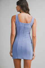CHIARA FITTED SLEEVELESS DRESS