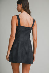 LUZ PIN STRIPE MINI DRESS