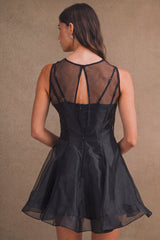 SKYLER ORGANZA SLEEVELESS MINI DRESS