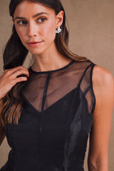 SKYLER ORGANZA SLEEVELESS MINI DRESS