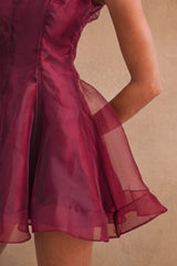 SKYLER ORGANZA SLEEVELESS MINI DRESS