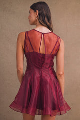 SKYLER ORGANZA SLEEVELESS MINI DRESS