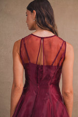 SKYLER ORGANZA SLEEVELESS MINI DRESS