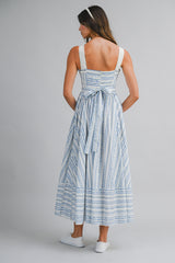 CHAYA WALL PAPER PRINTED MIDI DRESS