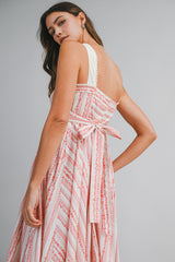 CHAYA WALL PAPER PRINTED MIDI DRESS