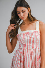 CHAYA WALL PAPER PRINTED MIDI DRESS