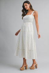 STEFFI FLORAL PRINTED MIDI DRESS