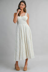 MARY WALL PAPER FLORAL PRINTED DRESS