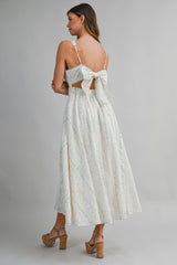 MARY WALL PAPER FLORAL PRINTED DRESS