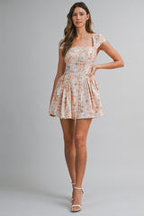 ZEPHYRINE FLORAL PRINTED MINI DRESS