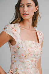 ZEPHYRINE FLORAL PRINTED MINI DRESS