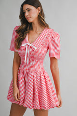 IDALIA PETER PAN COLLAR MINI DRESS