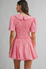 IDALIA PETER PAN COLLAR MINI DRESS