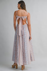 TALINA CUT OUT CROCHET MAXI DRESS