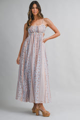 TALINA CUT OUT CROCHET MAXI DRESS