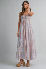 TALINA CUT OUT CROCHET MAXI DRESS