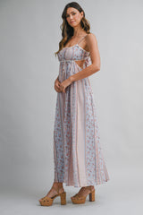 TALINA CUT OUT CROCHET MAXI DRESS