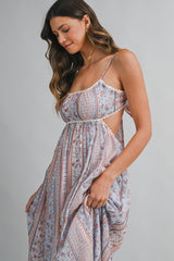 TALINA CUT OUT CROCHET MAXI DRESS