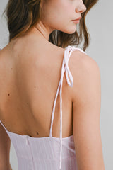 EMBREE STRIPED COTTON MAXI DRESS