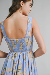 LATRICE FLORAL PRINTED MIDI DRESS