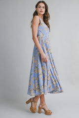 LATRICE FLORAL PRINTED MIDI DRESS