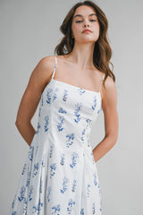 KARLEE FLORAL PRINTED MIDI DRESS