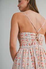 LONDYN V NECK TIERED MAXI DRESS