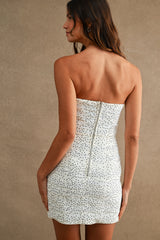 HOLLY POLKA DOT BUSTIER MINI DRESS