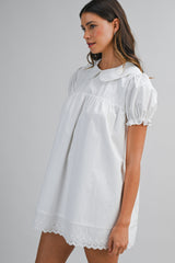 BAILEE PETER PAN COLLAR MINI DRESS