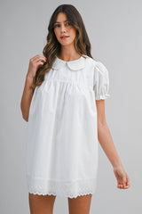BAILEE PETER PAN COLLAR MINI DRESS