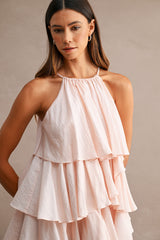 ASPEN TIERED RUFFLE MIDI DRESS