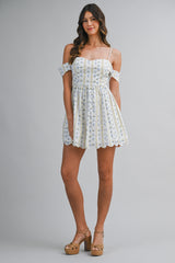 LAUREL WALL PAPER PRINTED MINI DRESS