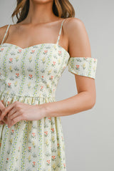 LAUREL WALL PAPER PRINTED MINI DRESS