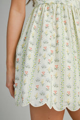 LAUREL WALL PAPER PRINTED MINI DRESS