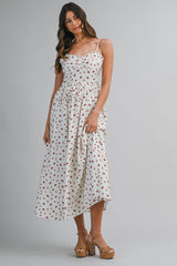 IMANI DITZY FLORAL PRINTED MAXI DRESS
