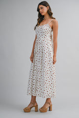 IMANI DITZY FLORAL PRINTED MAXI DRESS