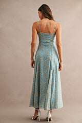 IVANNA PAISLEY PRINTED MIDI DRESS