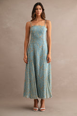 IVANNA PAISLEY PRINTED MIDI DRESS