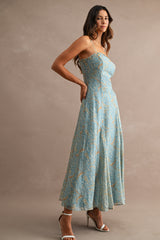 IVANNA PAISLEY PRINTED MIDI DRESS