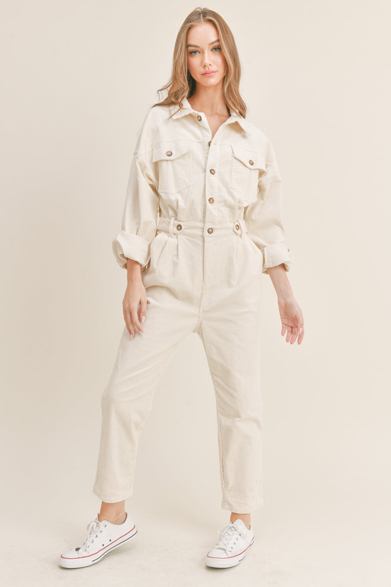 CRYSTAL CORDYROY JUMPSUIT