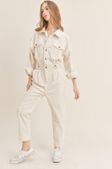 CRYSTAL CORDYROY JUMPSUIT