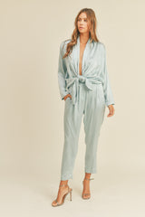 ALINIA FRONT TIED JUMPSUIT