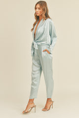 ALINIA FRONT TIED JUMPSUIT